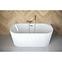 Voľne stojaca vaňa prístenná Vica New 170/80 + sifón klik klak s prepadom slim čiernym,7