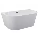 Voľne stojaca vaňa Vica New 150/80 so sifónom Klik Klak s obdĺžnikovým prepadom slim chróm