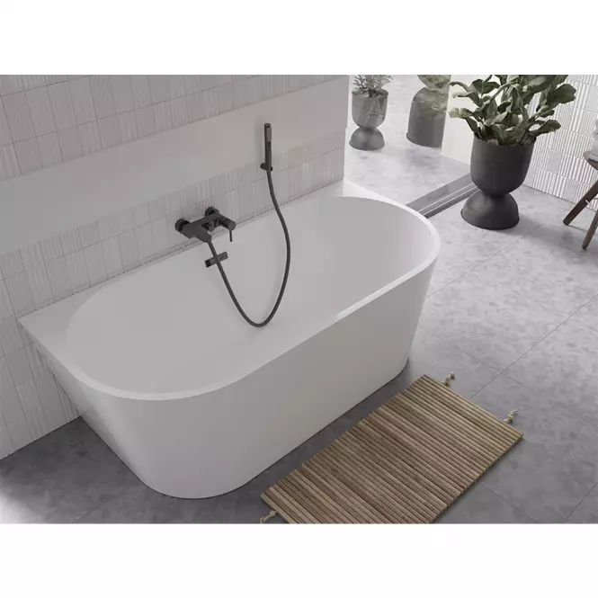 Voľne stojaca vaňa Vica New 150/80 so sifónom Klik Klak s obdĺžnikovým prepadom slim chróm