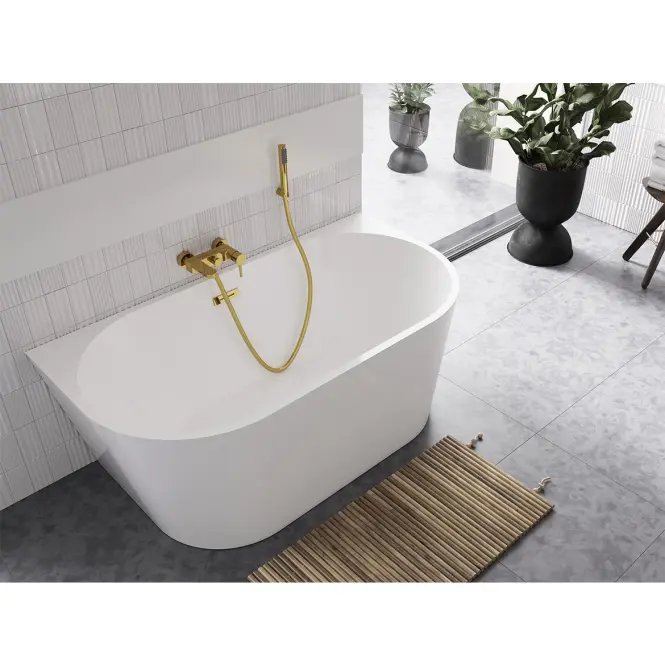 Voľne stojaca vaňa Vica New 150/80 so sifónom Klik Klak s obdĺžnikovým prepadom slim chróm,9