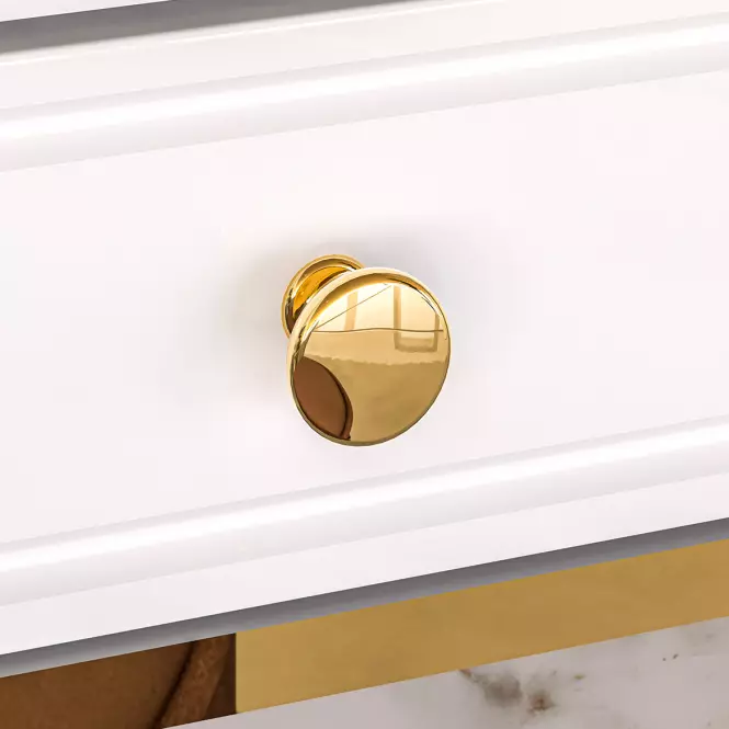 Toaletný stolík Goldin 10 biely lesk,7