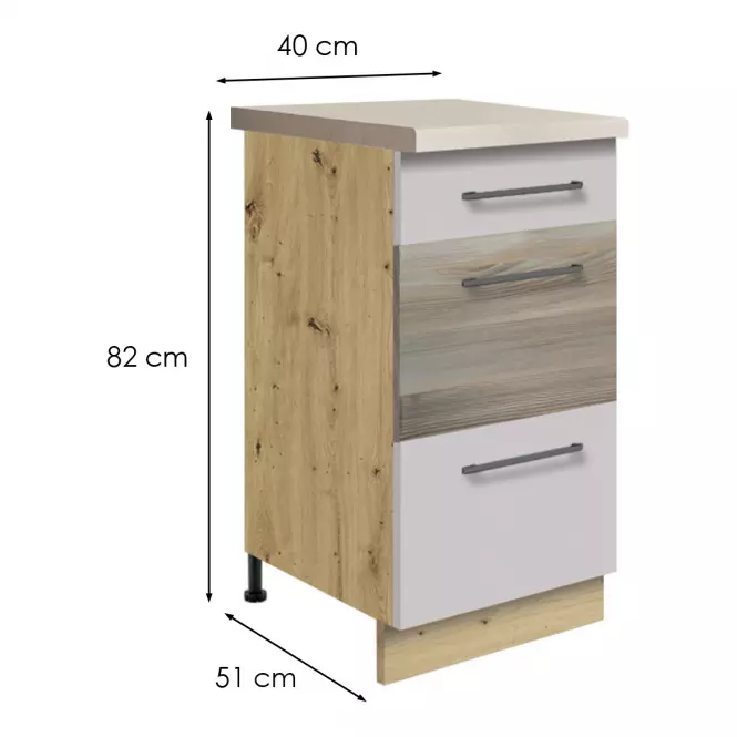 Kuchynská skrinka 1d latte wood