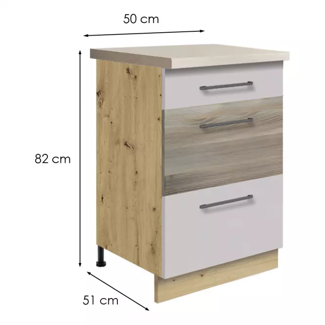 Kuchynská skrinka 1d latte wood
