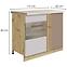 Kuchynská skrinka 24d l latte wood police,2