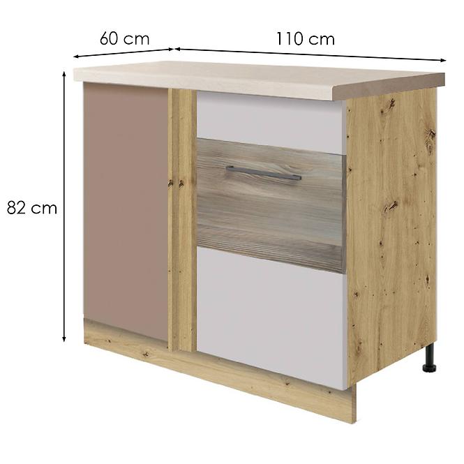 Kuchynská skrinka 25d p latte wood police