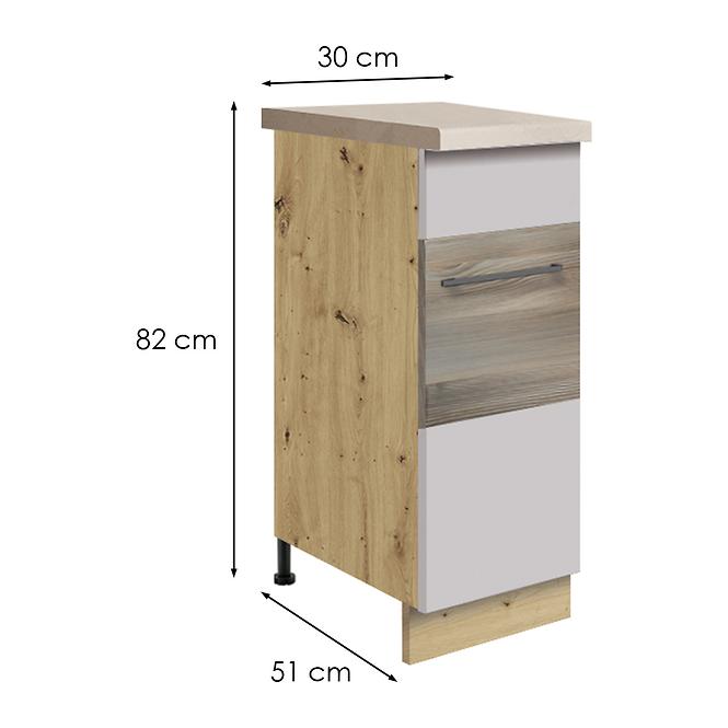 Kuchynská skrinka 26d latte wood cargo