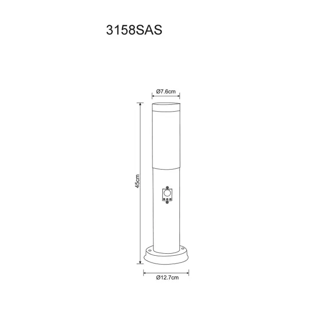 Vonkajšie solárne osvetlenie 3158SAS 15W Antracit S LS1,4