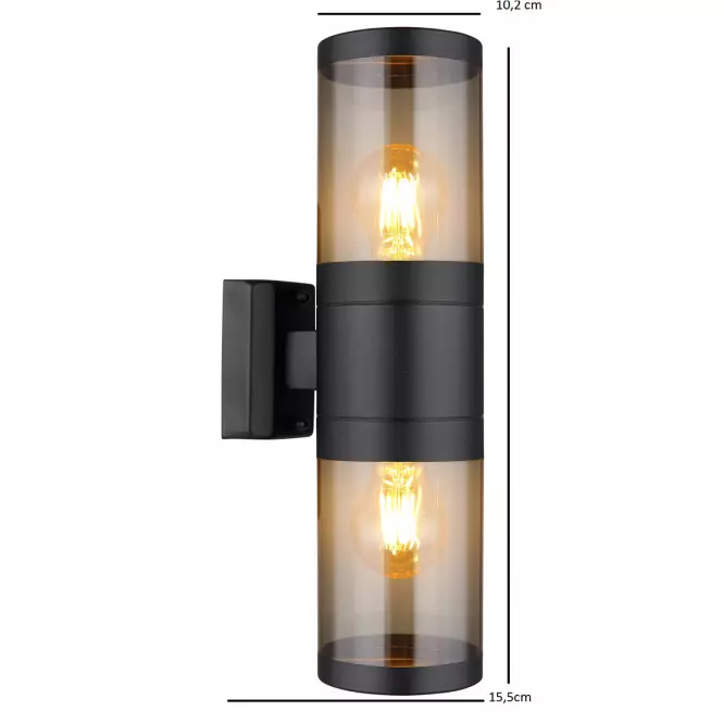 Nástenná lampa Xeloo 32014-2BS 60W Čierna K2