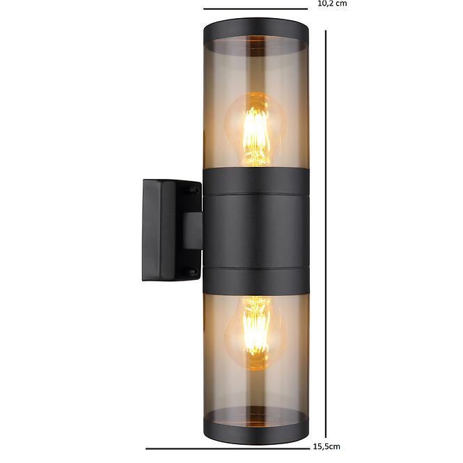 Nástenná lampa Xeloo 32014-2BS 60W Čierna K2,3