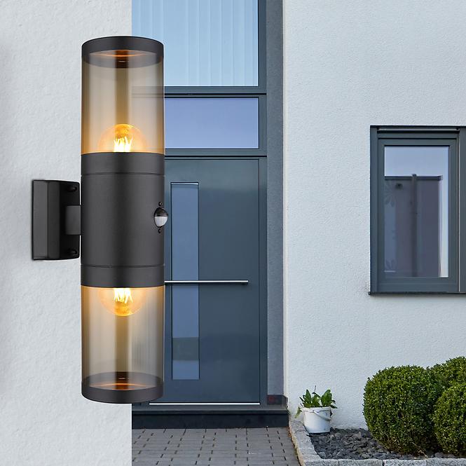 Nástenná lampa Xeloo 32014-2BSS 60W Čierna S K2