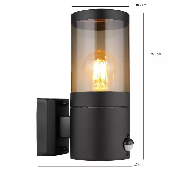 Nástenná lampa Xeloo 32014BSS 60W Čierna S K1,3