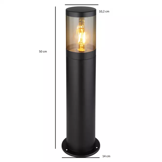 Lampa Xeloo 32015BS 60W čierna LS1