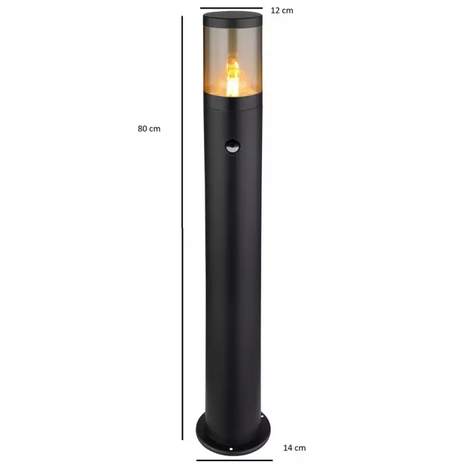 Lampa Xeloo 32016BSS 60W čierna S LS1