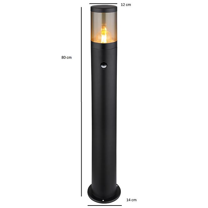 Lampa Xeloo 32016BSS 60W čierna S LS1