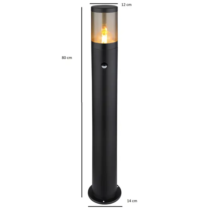 Lampa Xeloo 32016BSS 60W čierna S LS1,3