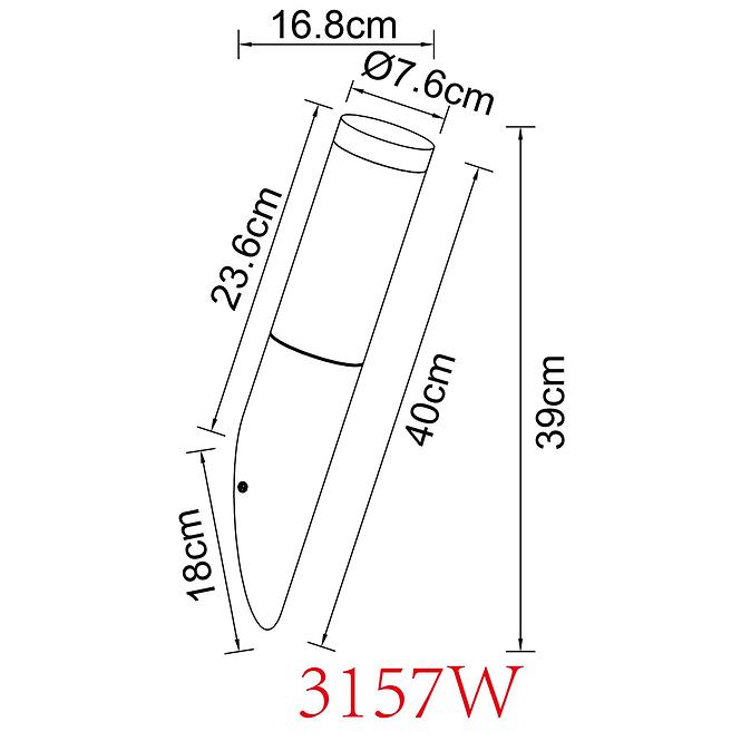 Nástenná lampa Boston 3157W 23W Wood K1