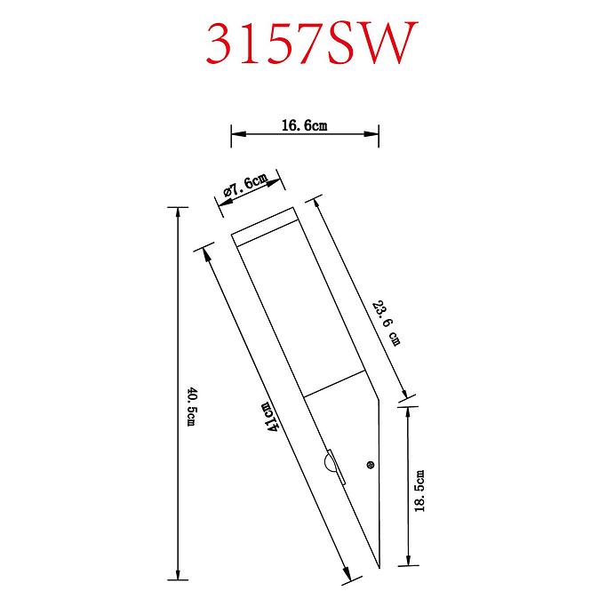 Nástenná lampa Boston 3157SW 15W Wood S K1