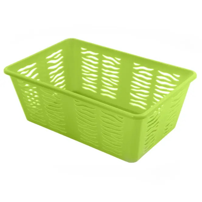 Zelený košík Zebra