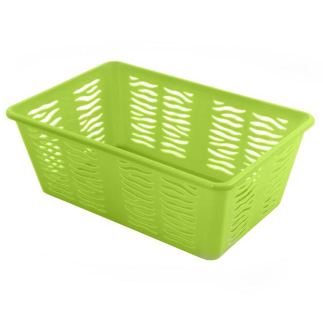 Zelený košík Zebra