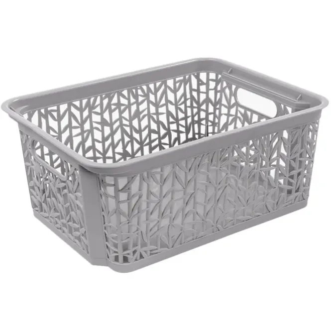Košík Bamboo sivý