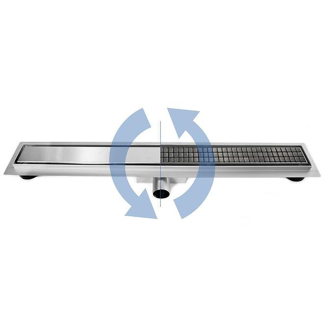 Lineárny odtok Rea Neo&Pure N Pro 800 kartáčovaná oceľ