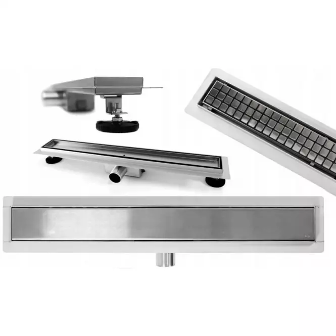Lineárny odtok Rea G0093 Neo&Pure N 800 kartáčovaná oceľ