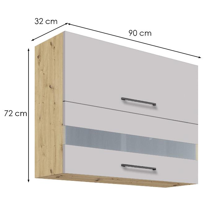 Kuchynská skrinka 42g latte wood,2