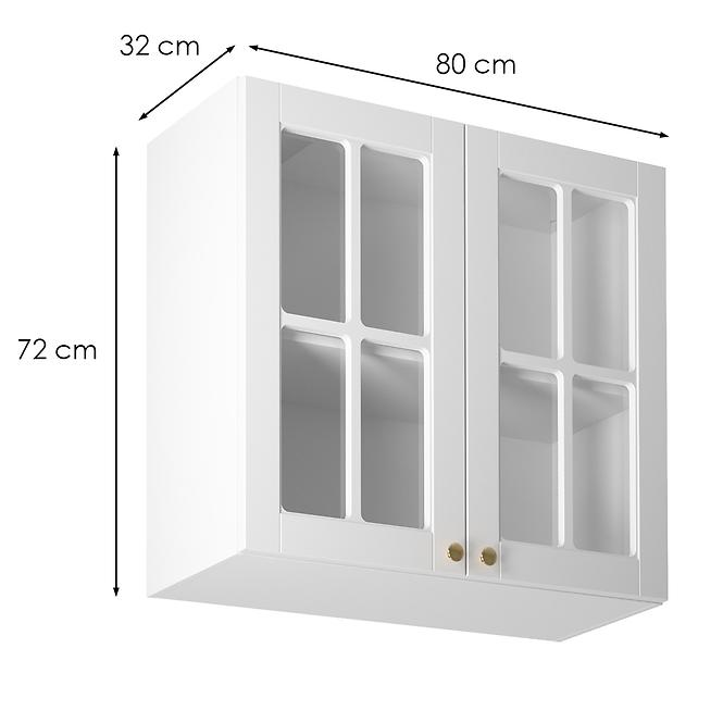 Kuchynská skrinka linea g80s white