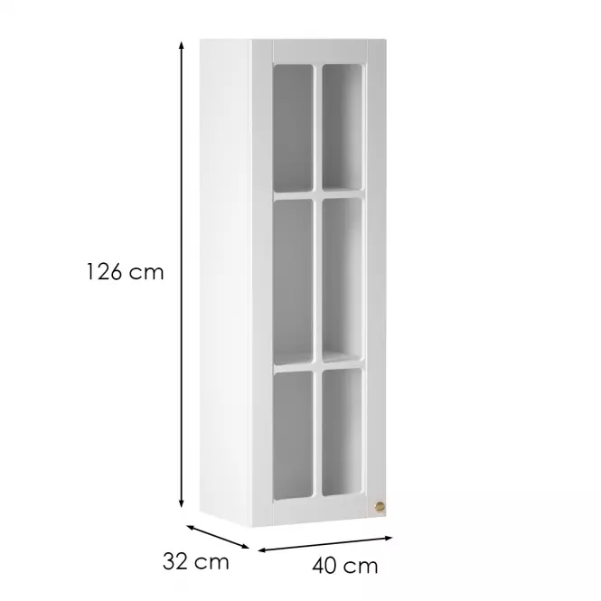 Kuchynská skrinka linea w40s white,4