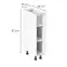 Kuchynská skrinka linea d20p white,2