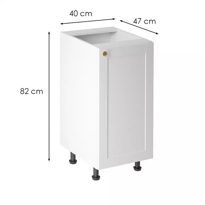 Kuchynská skrinka linea d40 white,3