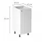 Kuchynská skrinka linea d40 white,3