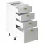 Kuchynská skrinka linea d40s4 white,2