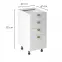 Kuchynská skrinka linea d40s4 white,3