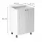 Kuchynská skrinka linea d60 white,3