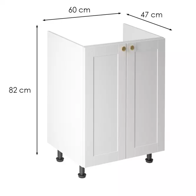 Kuchynská skrinka linea d60z white,3