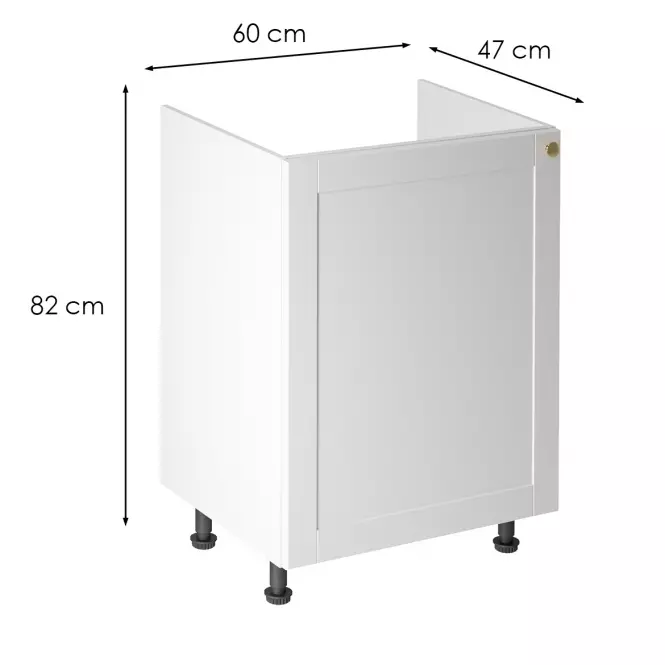 Kuchynská skrinka linea d60z P/L white,3
