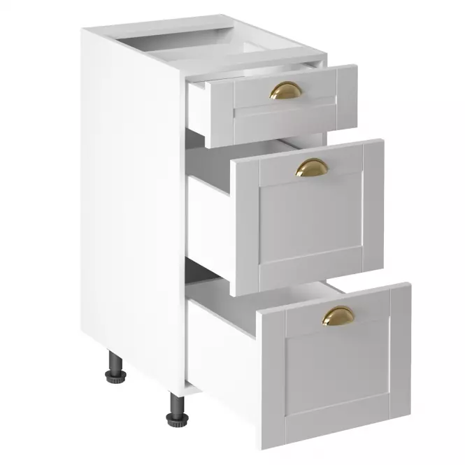 Kuchynská skrinka linea d40s3 white,2