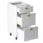 Kuchynská skrinka linea d40s3 white,2