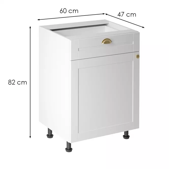 Kuchynská skrinka linea d60s1 white