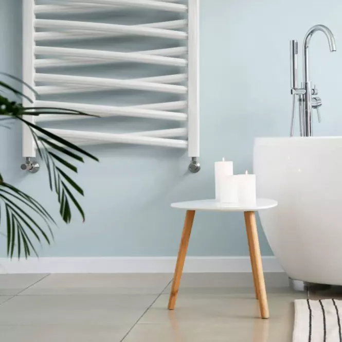 Kúpeľňový radiátor Łezka 3D Ł3DX 1640 biela 910x440 mm
