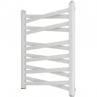 Kúpeľňový radiátor Łezka 3D Ł3DX 1250 biela 675x540 mm