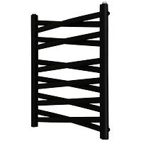 Kúpeľňový radiátor Łezka 3D Ł3DX 1240 čierna 675x440 mm
