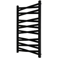 Kúpeľňový radiátor Łezka 3D Ł3DX 1640 čierna 910x440 mm