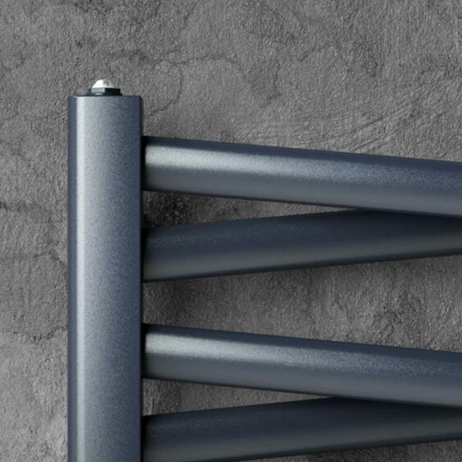 Kúpeľňový radiátor Łezka 3D Ł3DX 1640 čierna 910x440 mm