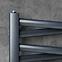 Kúpeľňový radiátor Łezka 3D Ł3DX 1640 čierna 910x440 mm,3