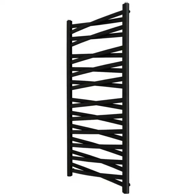 Kúpeľňový radiátor Łezka 3D Ł3DX 2240 čierna 1205x440 mm