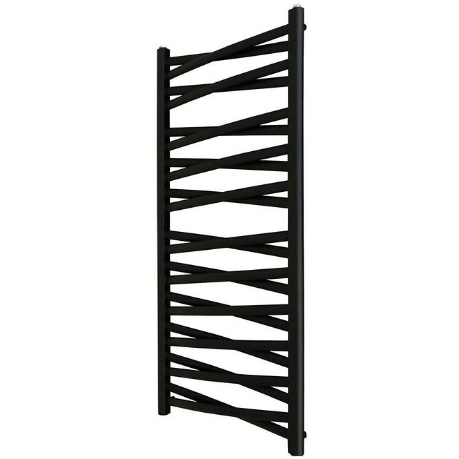 Kúpeľňový radiátor Łezka 3D Ł3DX 2240 čierna 1205x440 mm