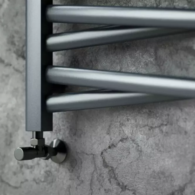 Kúpeľňový radiátor Łezka 3D Ł3DX 2240 čierna 1205x440 mm