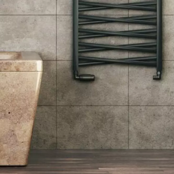 Kúpeľňový radiátor Łezka 3D Ł3DX 2240 čierna 1205x440 mm